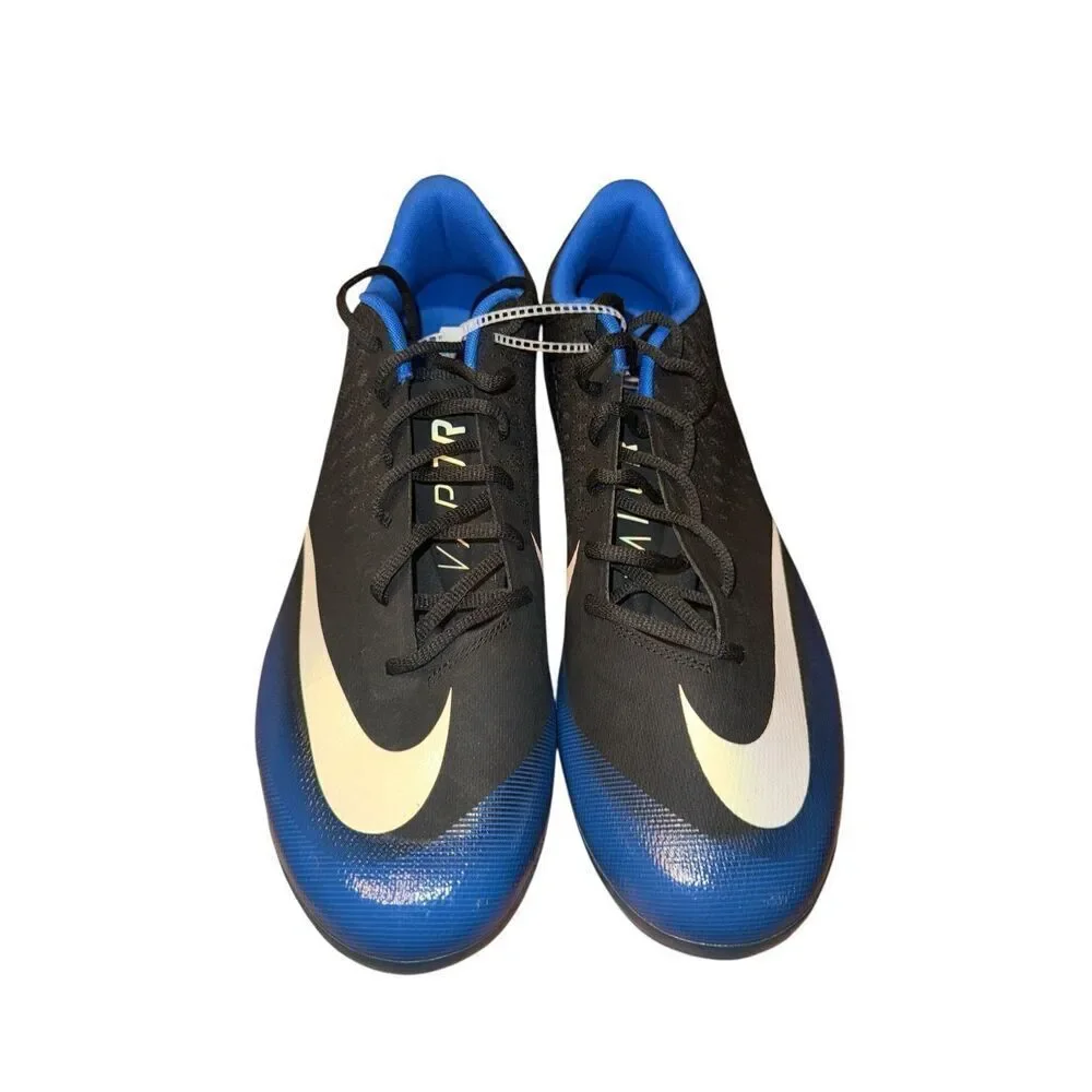 Nike Lunar Vapor Ultrafly Elite 2 Baseball Cleats AO7946-005 Black/Blue Size 14
